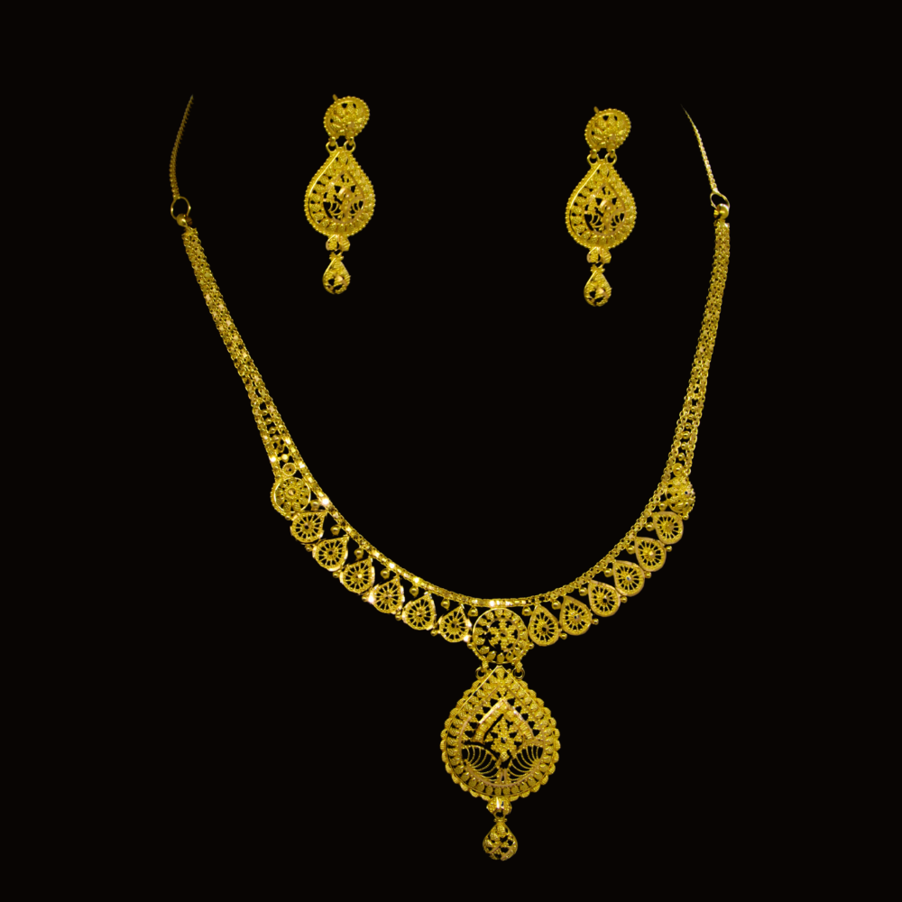 22K Gold Necklace Set